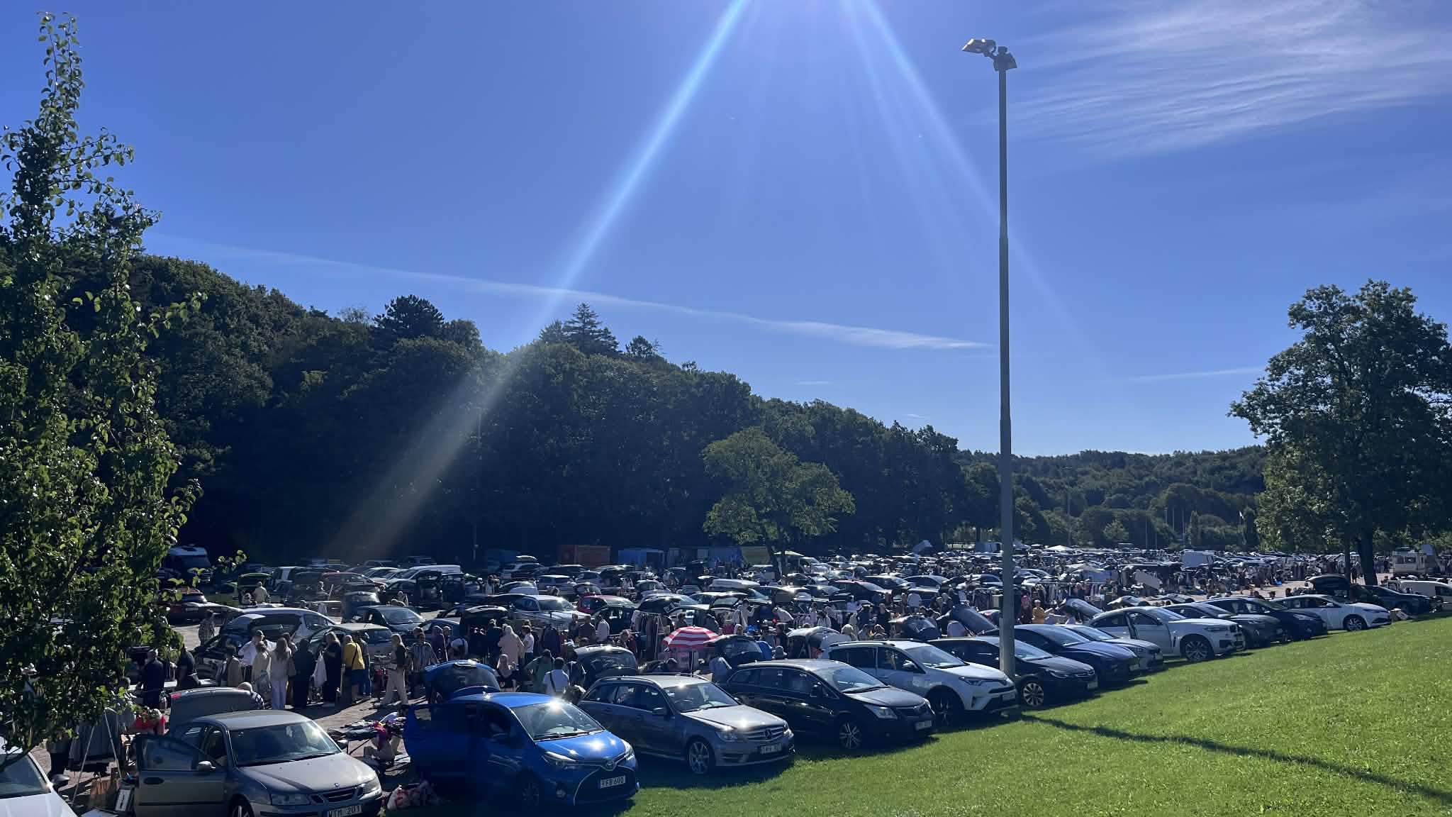 Car Boot Sale by Slottsskogen city park