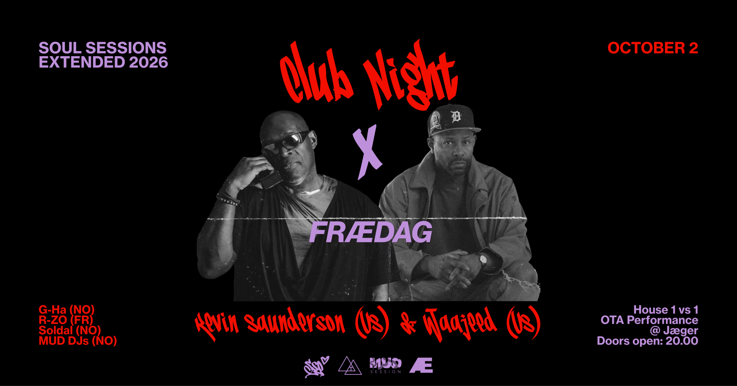 FRIDAY Frædag x MUD x SSO: Kevin Saunderson + Waajeed